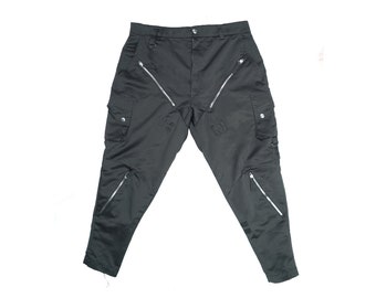 Dark Fashion Tech Wear Pant - Avant Garde Cargo Military Trousers - Street Wear