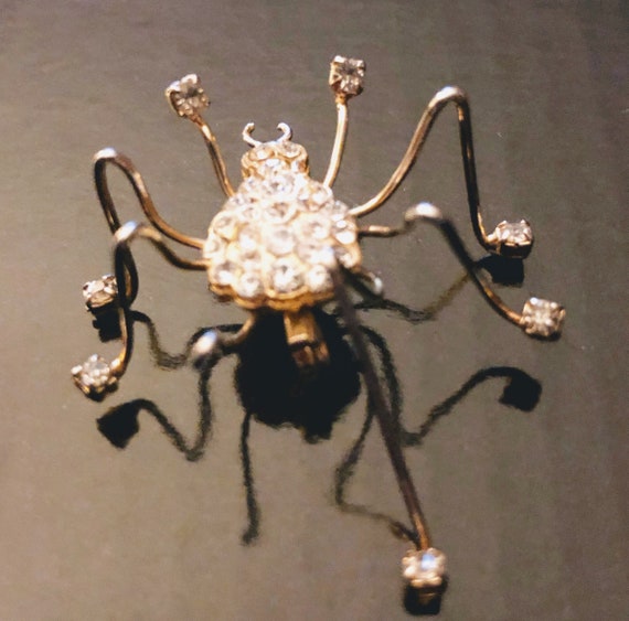 Spider Cubic Zirconia Pin