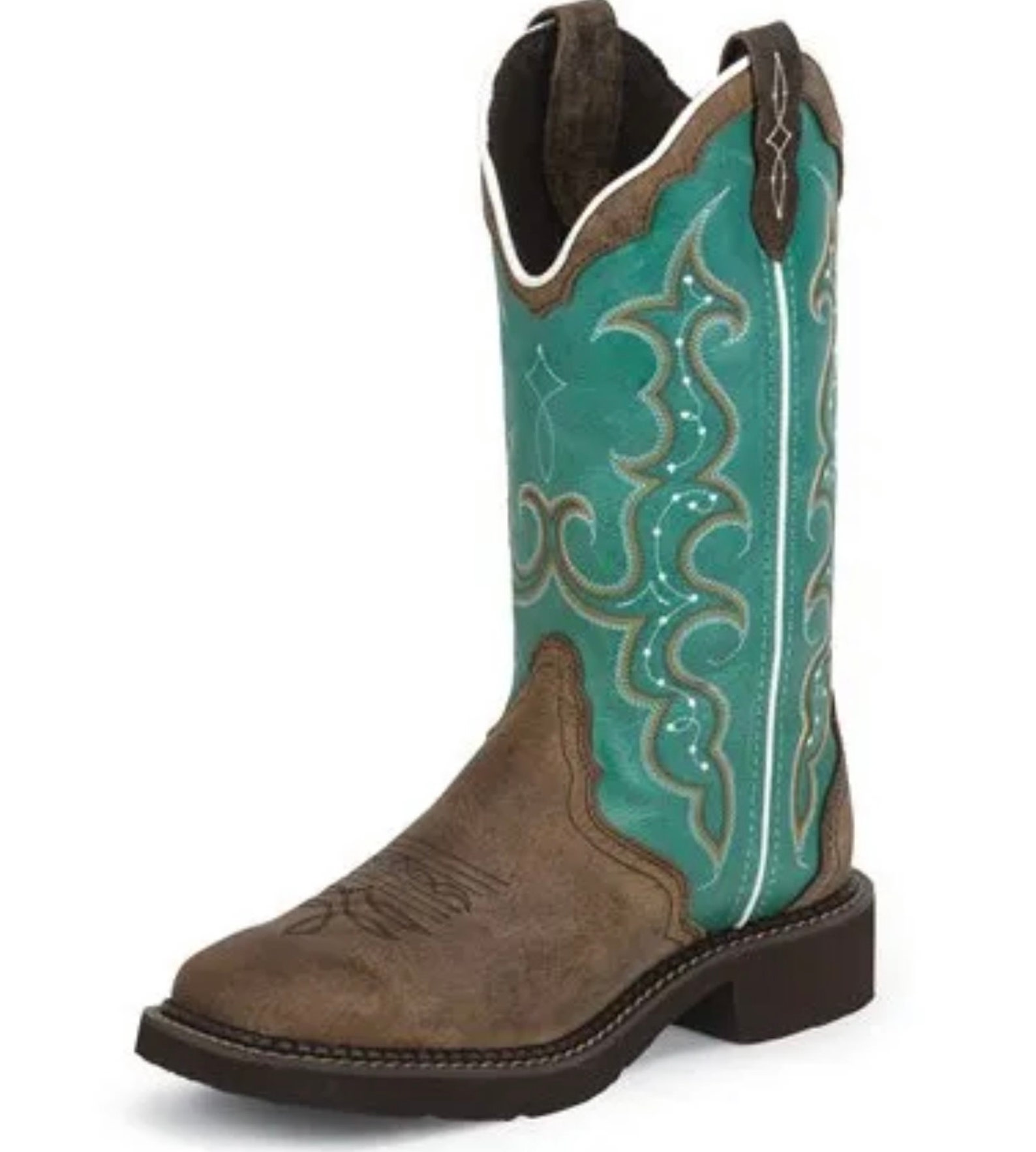 Womens GY2904 / Justin Gypsy Collection Teal Boots Sz 8.5 Etsy
