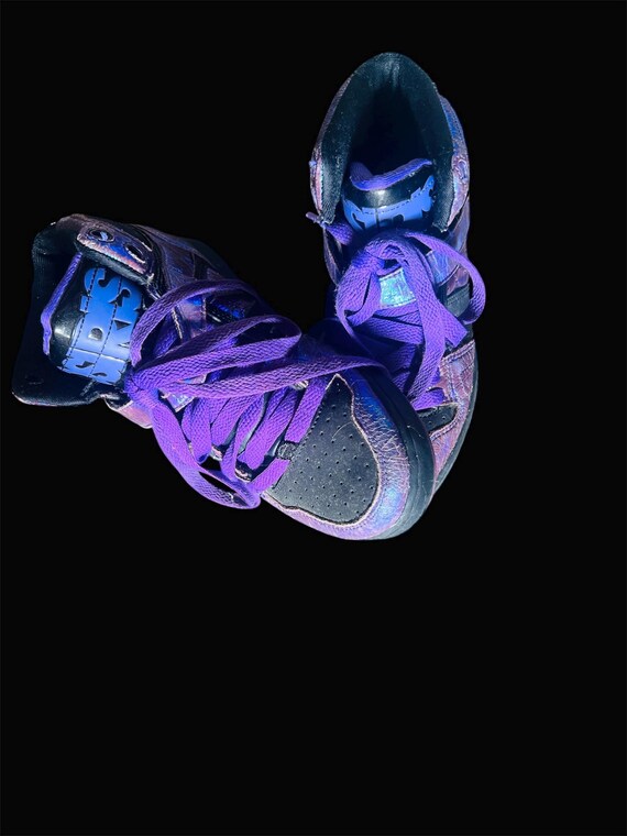 Osiris NYC  Purple Skateboard Shoes NEW York Style Plush Purple Sneakers Skate Purple Laces Vintage 2K Sz 7 women~