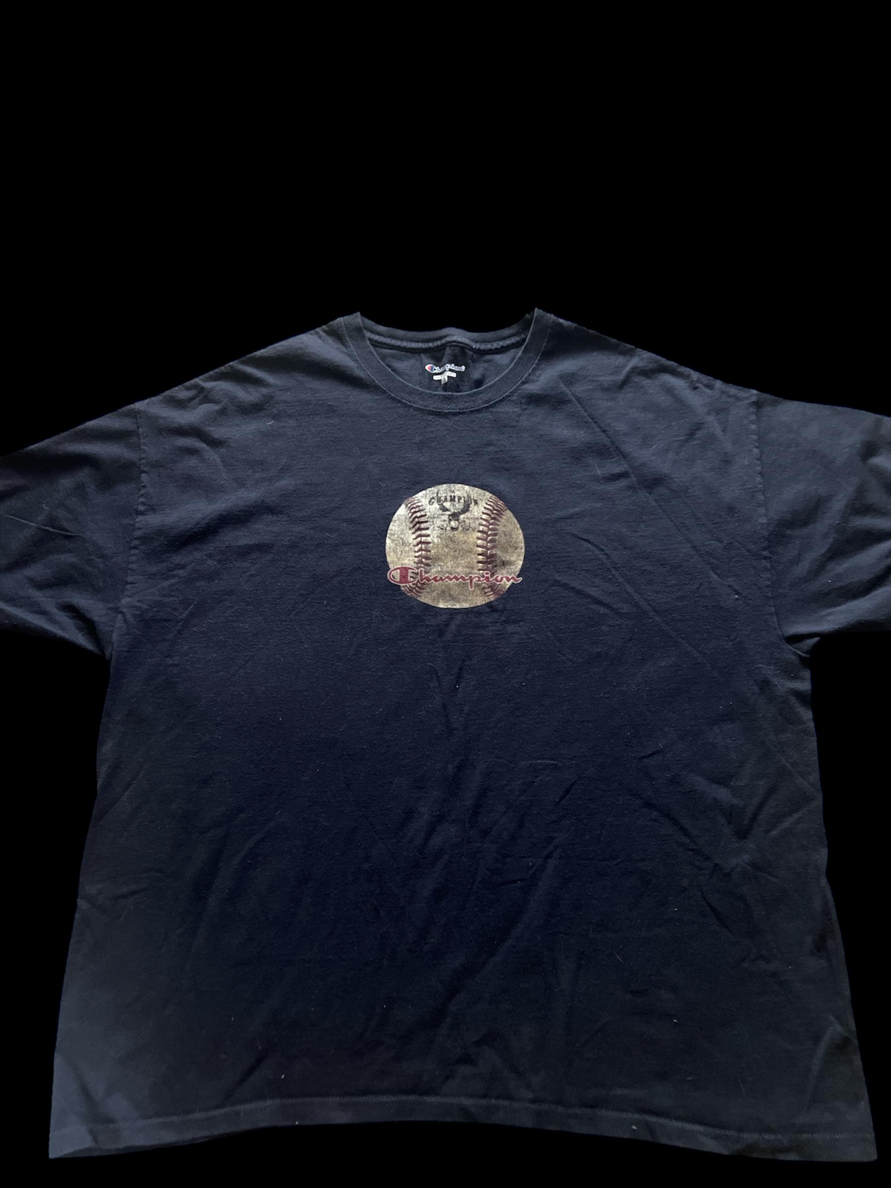 80s Champion®︎ NAVY Baseball Shirt Vintage 80s New York Yankees T-Shirt Mens L Champion MLB