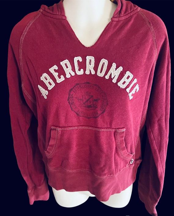 Abercrombie Vintage sewn letters pullover vintage style sweatshirt sz small