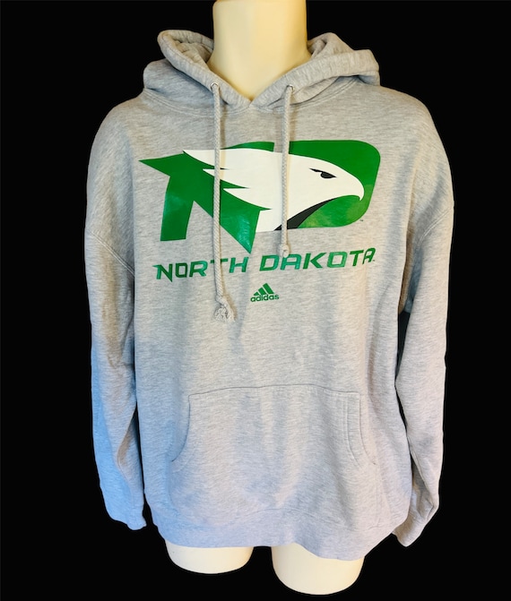 North Dakota Vintage Hoodie Sweatshirt Sz Large