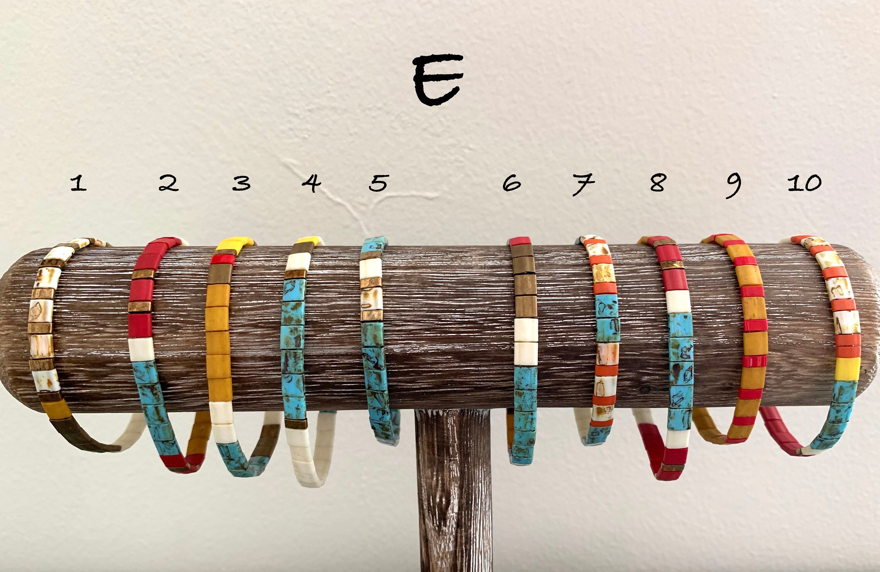 Stretchy Tila Bracelets/ Unique Tile Bracelets Etsy