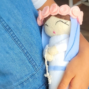 First Communion /Blessed Mother felt doll /Catholic/ Baptism/ Stocking Stuffer/ Confirmation/ St Nick / Christmas