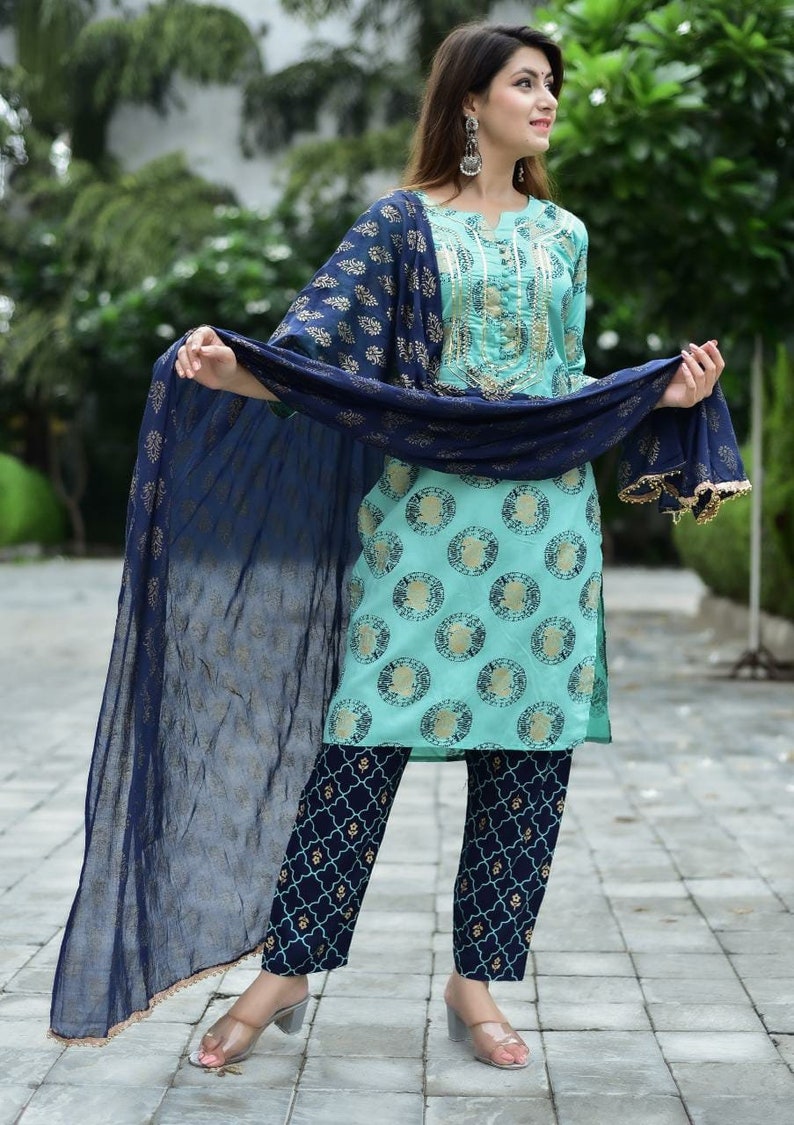 Beautiful printed kurti plazo rayon  fabric for Girls/&Women Bestseller