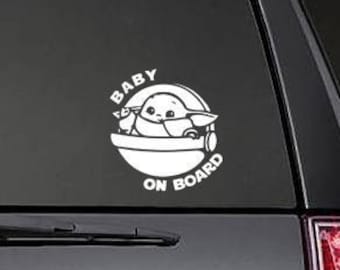 Yoda Baby On Board Etsy