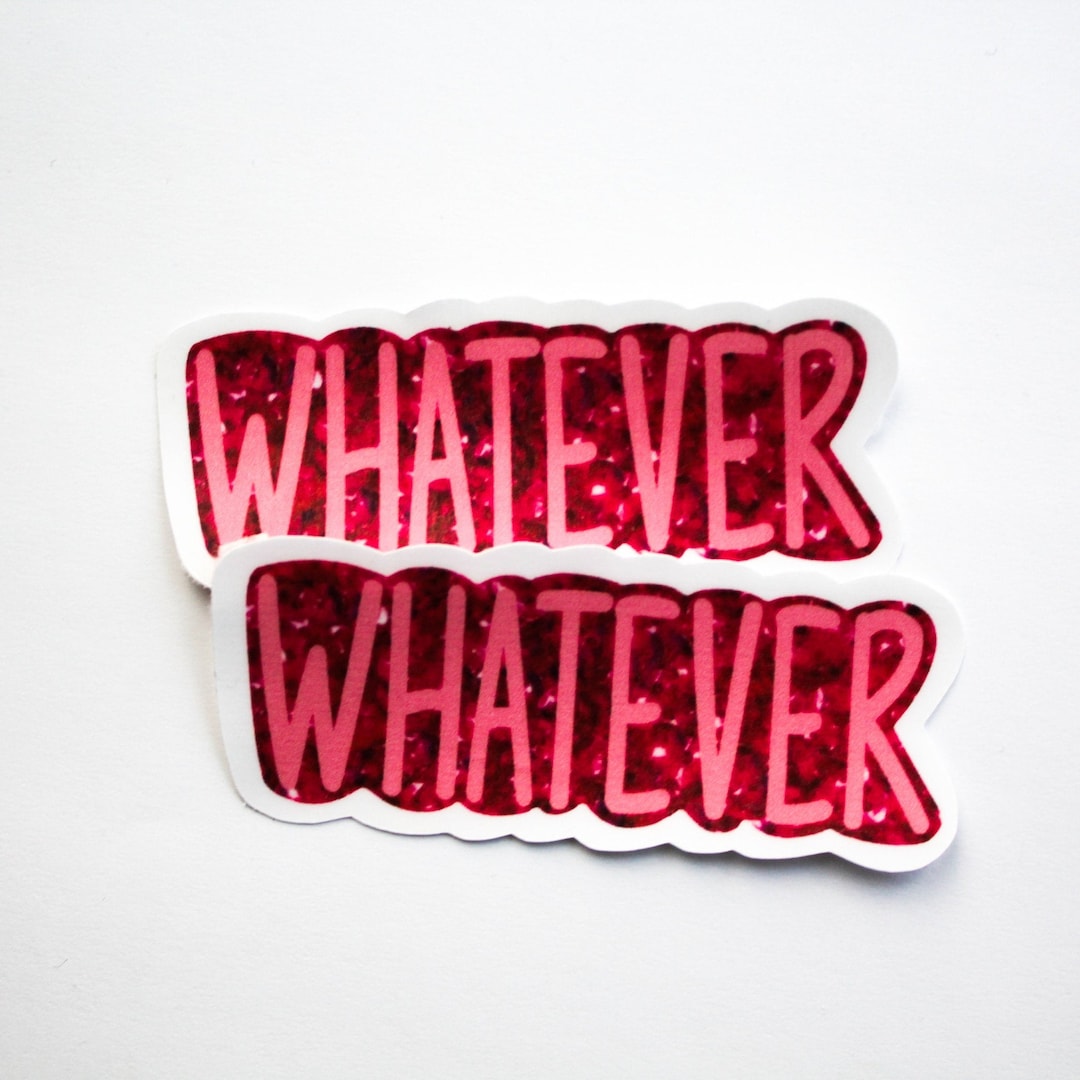 However Sticker Pink Whatever Sticker - Etsy