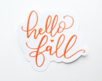 Hello Fall Sticker