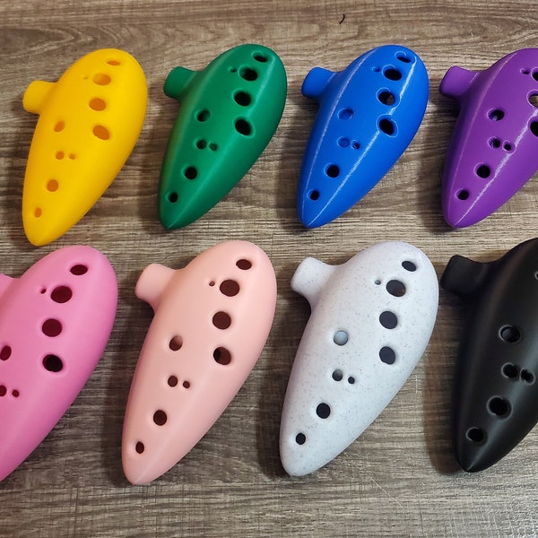Beginner's 12 Hole Ocarina | Fully Functional 3D Printed Musical Instrument | Legend of Zelda | Cosplay Accessory | Gamer Gift | Play Songs