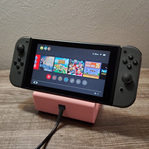 Support de charge pour console de jeu Nintendo Switch et Switch Lite | Feuille New Horizons Animal Crossing | Cadeaux pour gamer | Beaucoup de couleurs disponibles !