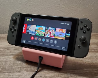 Charging Stand for Nintendo Switch and Switch Lite Game Console | Animal Crossing New Horizons Leaf | Gamer Gifts | Many Colors available!