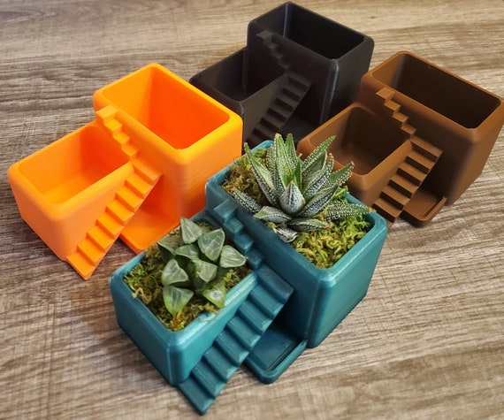 Cute Villa Desk Plant Pot | Home or Office Decor | Succulent | Cactus | Aloe Vera Planter | Many colors available!