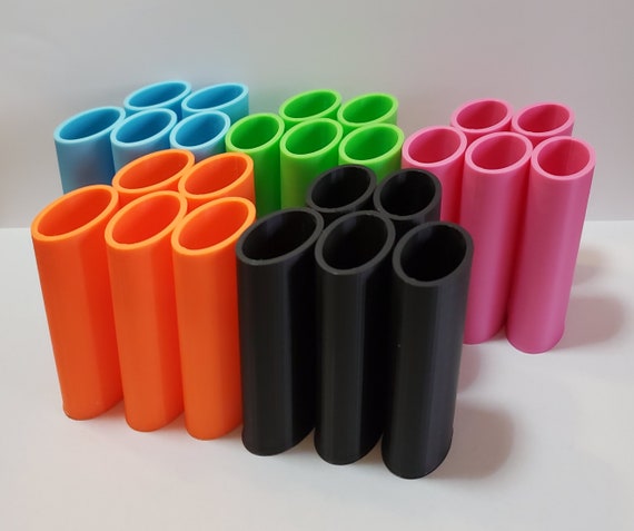 5x Plastic Lighter Sleeves | 3D Printed | Lighter Covers Compatible with BIC lighters | Blank Holders | Art Supply Tubes | Glow in the Dark
