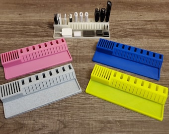 USB and Micro SD Card Desk Organizer  | Home and Office Decor | Universal SD Holder | Square Reader Platform | Many colors available!