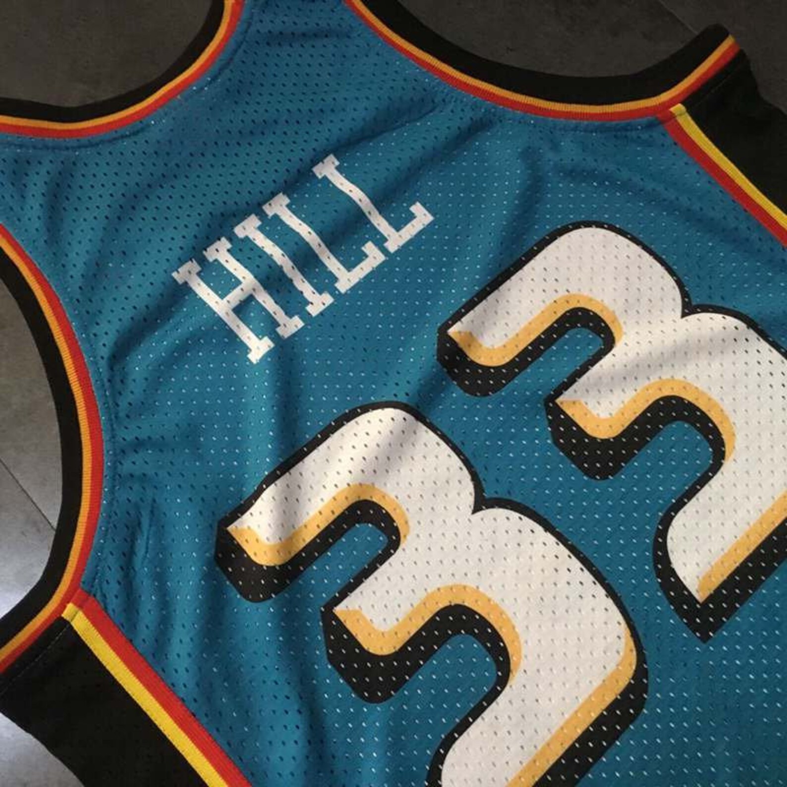 Throwback 33 Grant Hill Jersey Detroit Pistons Etsy