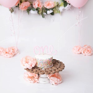 Floral Cake Smash Digital Backdrop