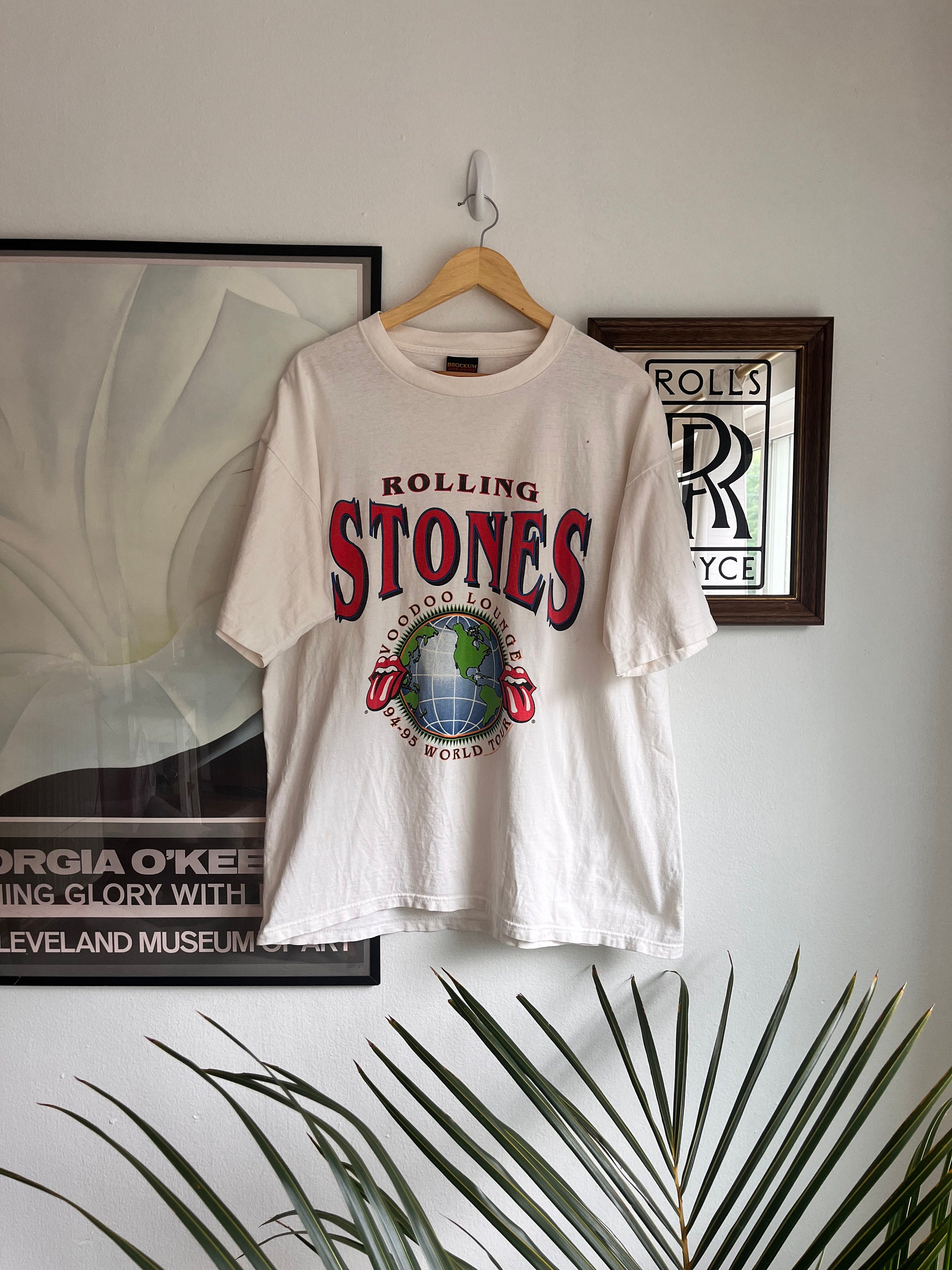 Vintage the Rolling Stones 94-95 Voodoo Lounge T Shirt Brockum XL