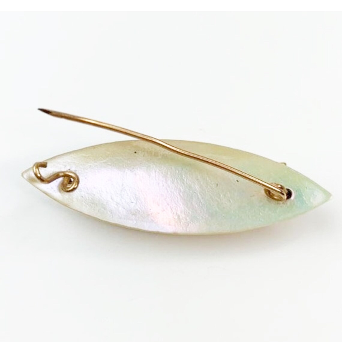 Vintage Mother of Pearl Brooch Pin Etsy