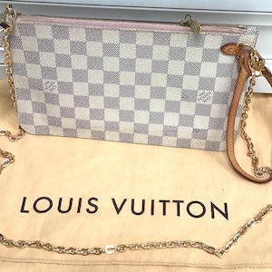 Louis Vuitton Azur Damier pouch Neverful Pouch wristlet purse