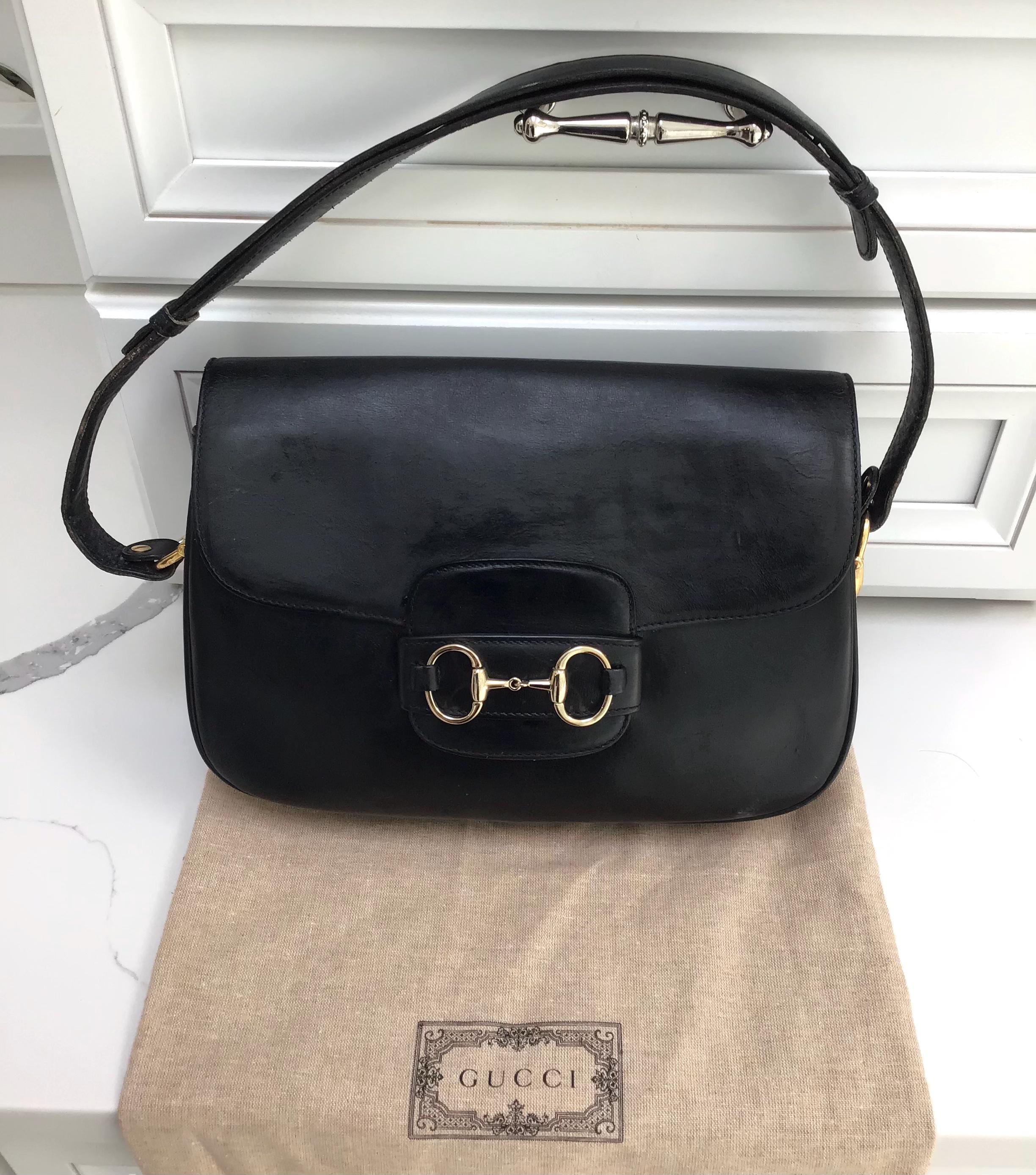 Sacoche Gucci Sac Fer Ã Cheval Gucci Vintage Authentic GUCCI