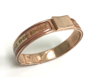 HERMES Galop Horse Bangle Cuff Bracelet Small Model Sterling