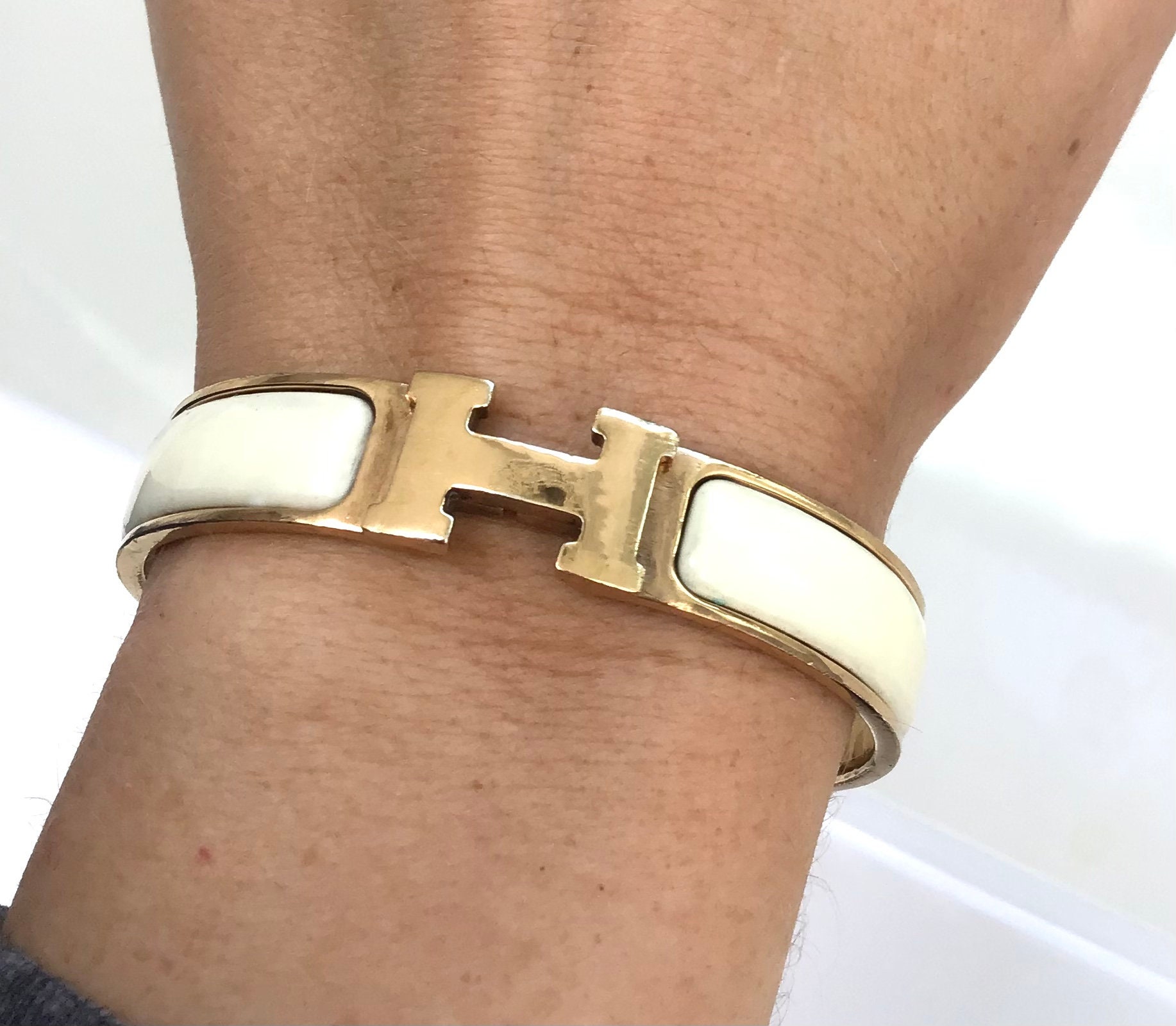 Hermès Clic Clac H Quadrige AU Fil Bracelet