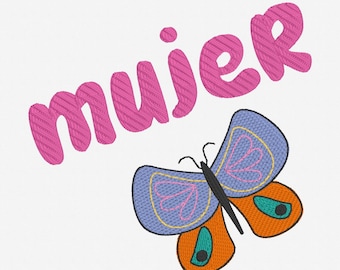 Mujer Embroidery Design, Mexican Machine Embroidery Design, Kitchen Towel Decor, Folkart Embroidery Design, Pretty, Unique, Digital Download