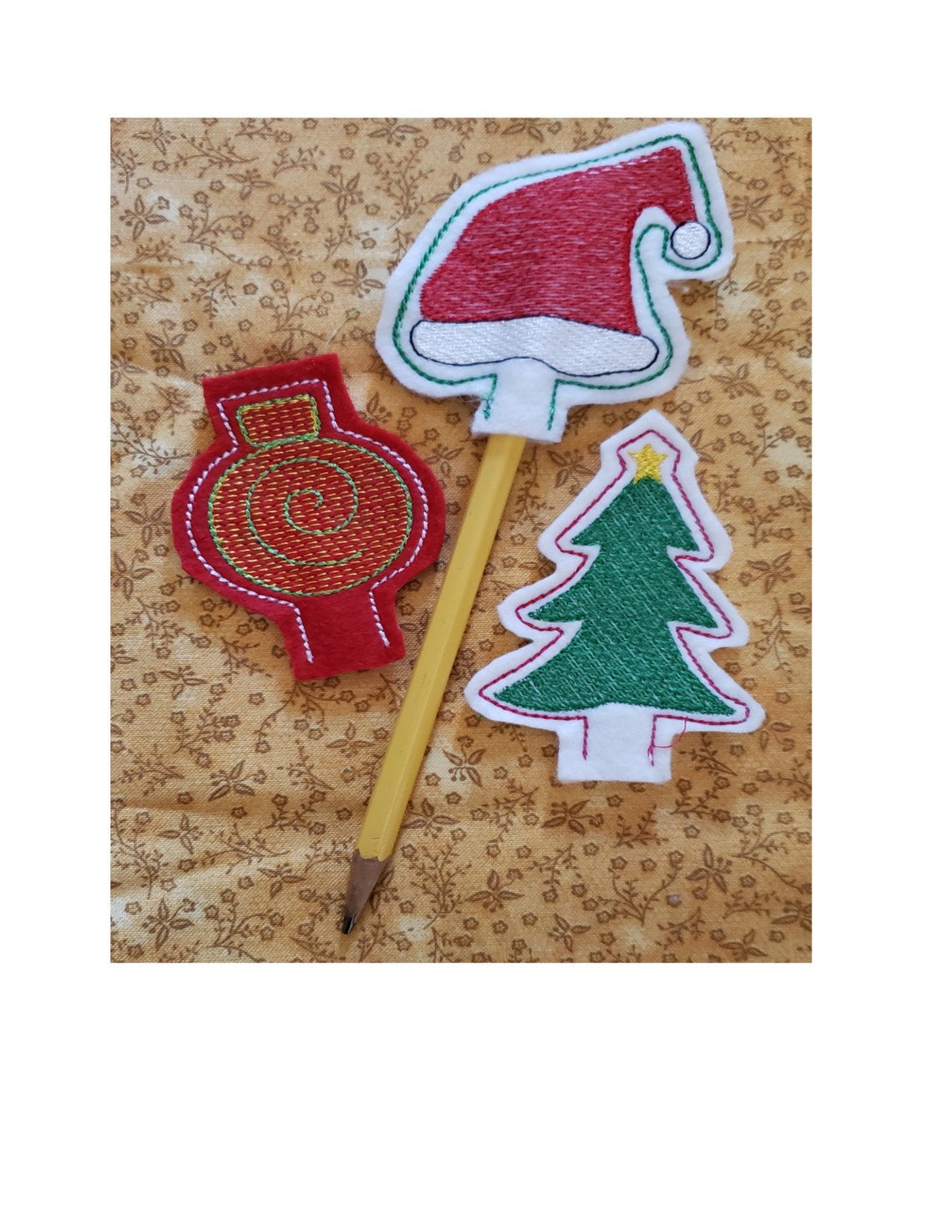 Pencil Topper Embroidery Designs Machine Embroidery Designs Etsy