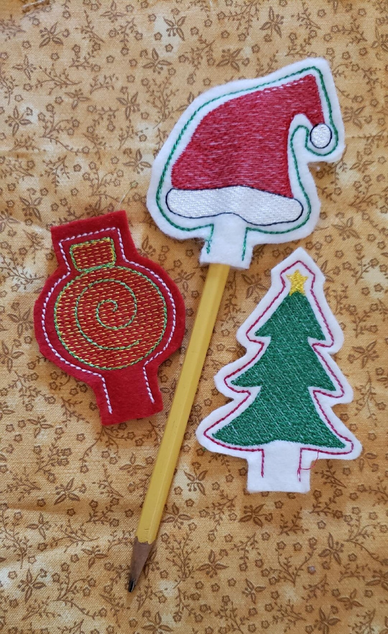 Pencil Topper Embroidery Designs Machine Embroidery Designs Etsy