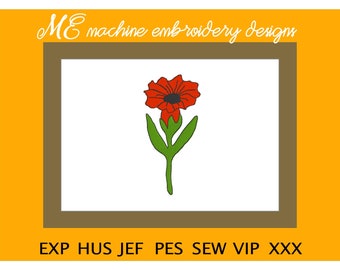 Flower Blossom Embroidery Design, Floral machine embroidery