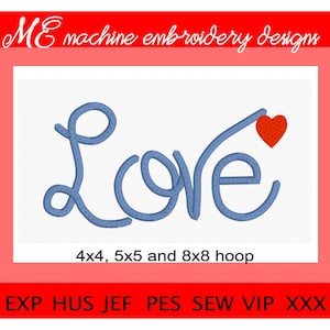 Valentine&#39;s Day Embroidery Design, Valentine&#39;s Day, Love, machine embroidery, Word Art Design, Sweetheart Gift, Pillow Design