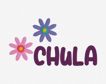 Chula Embroidery Design, Mexican Art Machine Embroidery, Kitchen Towel Decor, Folkart Embroidery Design, Pretty, Unique, Digital Download