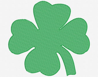 Shamrock Knockdown Stitch Embroidery Design, Use for Towels or Blankets, Accessories machine embroidery, Knockdown Embroidery