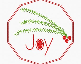 Machine Embroidered Card Design, Holiday Design, Gift Design Idea, Christmas Card, Unique Gift, Holiday Greeting Card, Handmade, Stitched