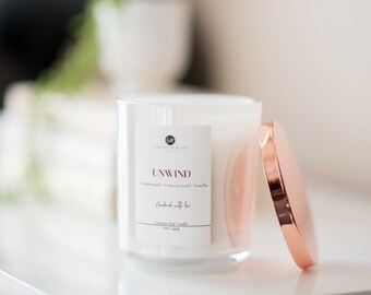 Unwind | 12oz Coconut Soy Candle | Self-care Essentials for Moms