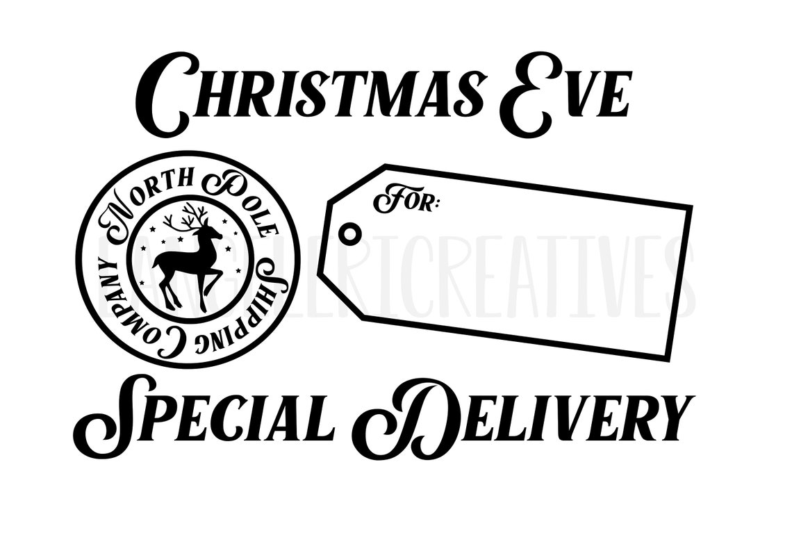 Christmas SVG Christmas Eve Box SVG PNG Digital File Special Delivery Christmas SVG Christmas Eve Box SVG PNG Digital File Special Delivery
