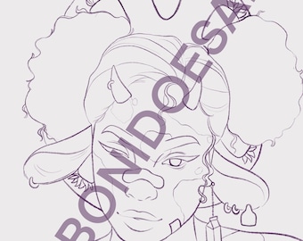 Strawberry Cow Girl Kleurplaat