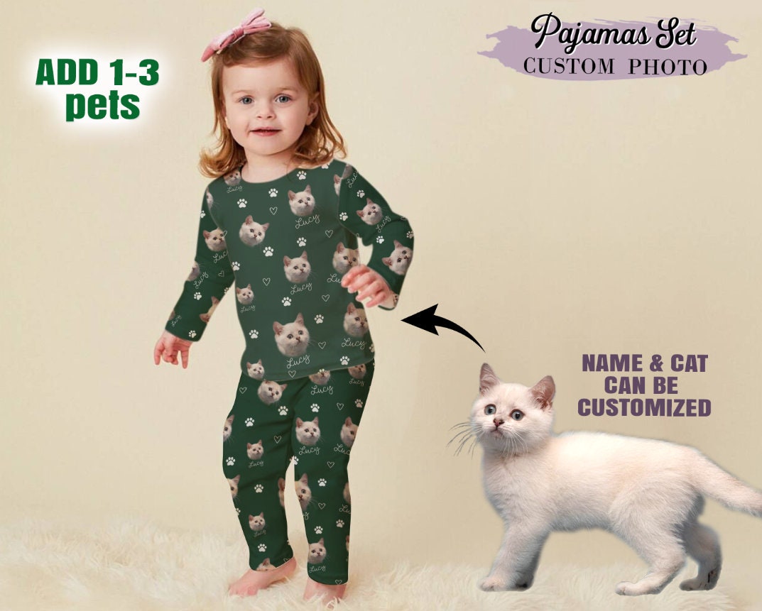 Personalised cat pyjamas hotsell
