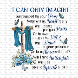 20oz Printed I Can Only Imagine Faith Jewelry, Tumbler Cup with Lid, D
