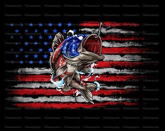 Fishing American Flag Png, Sublimation Design, Fishing Lover, PNG, Digital, Fisherman catching fish png, T Shirt Design Download, Fisher Png