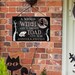 A Wicked Witch and A Grumpy Toad Live Here Halloween Sign, Personalized ...