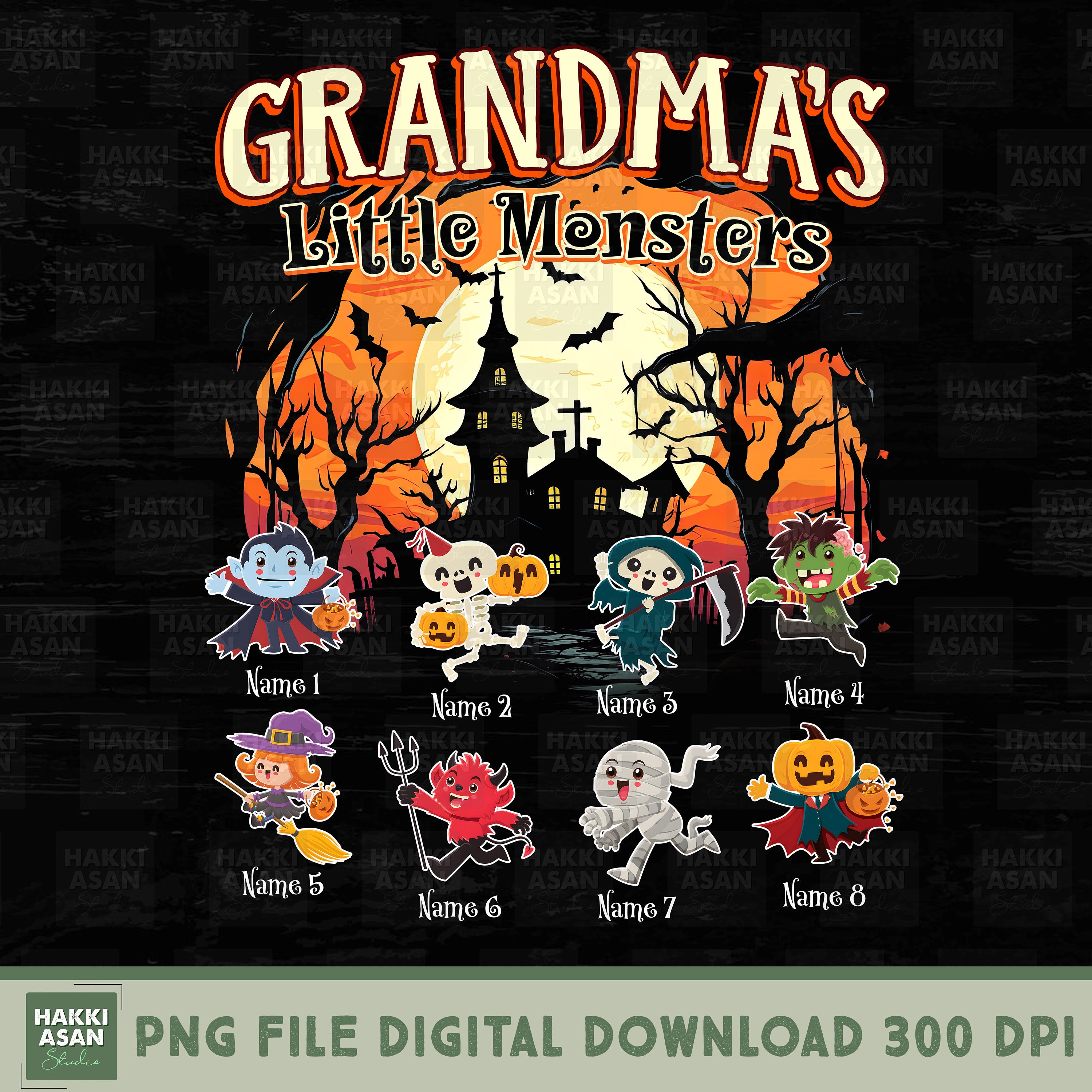 Grandma of Little Monsters Png - Etsy