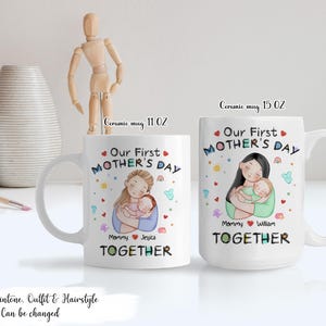 Our First Mother&#39;s Day Together Mug - Personalized Mug, Gift for New Mom, First Time Mom Gifts, First Mother&#39;s Day Gifts From Baby
