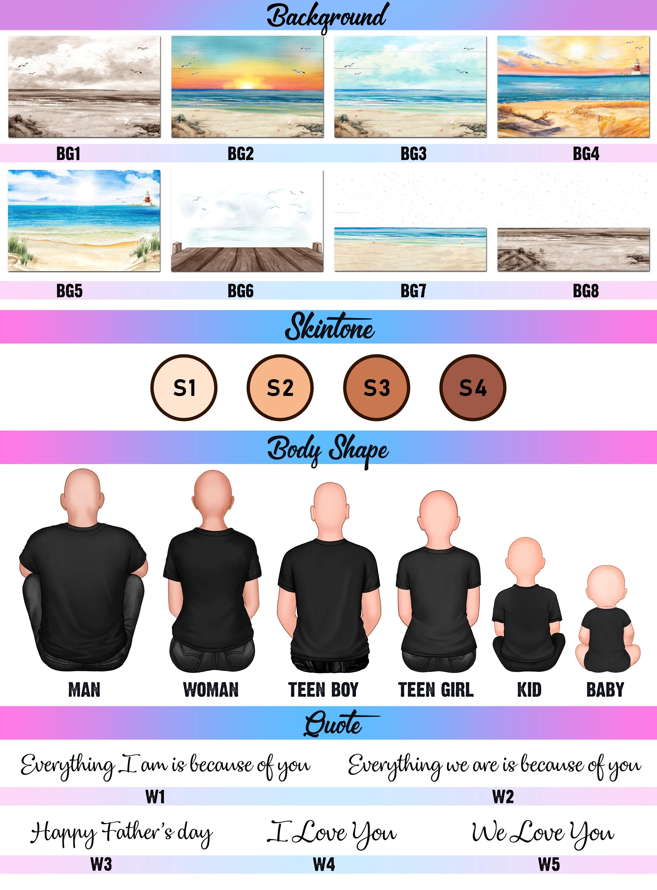 Niche - Couple Retro Vintage Back View Couple Sitting Beach Landscape Personalized Acrylic Block LED Night Light - Vacation, Anniversary, Birthday Gift - Canada For Her