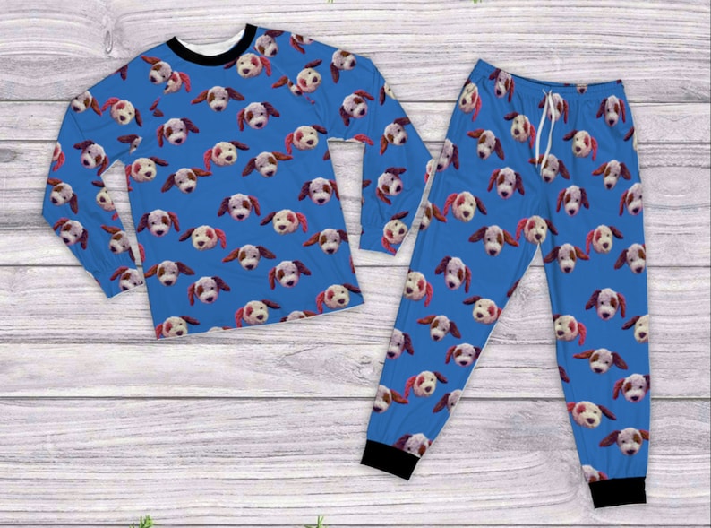 Customized Pajama Set Custom Stuffed Animal Photo Pajamas Etsy