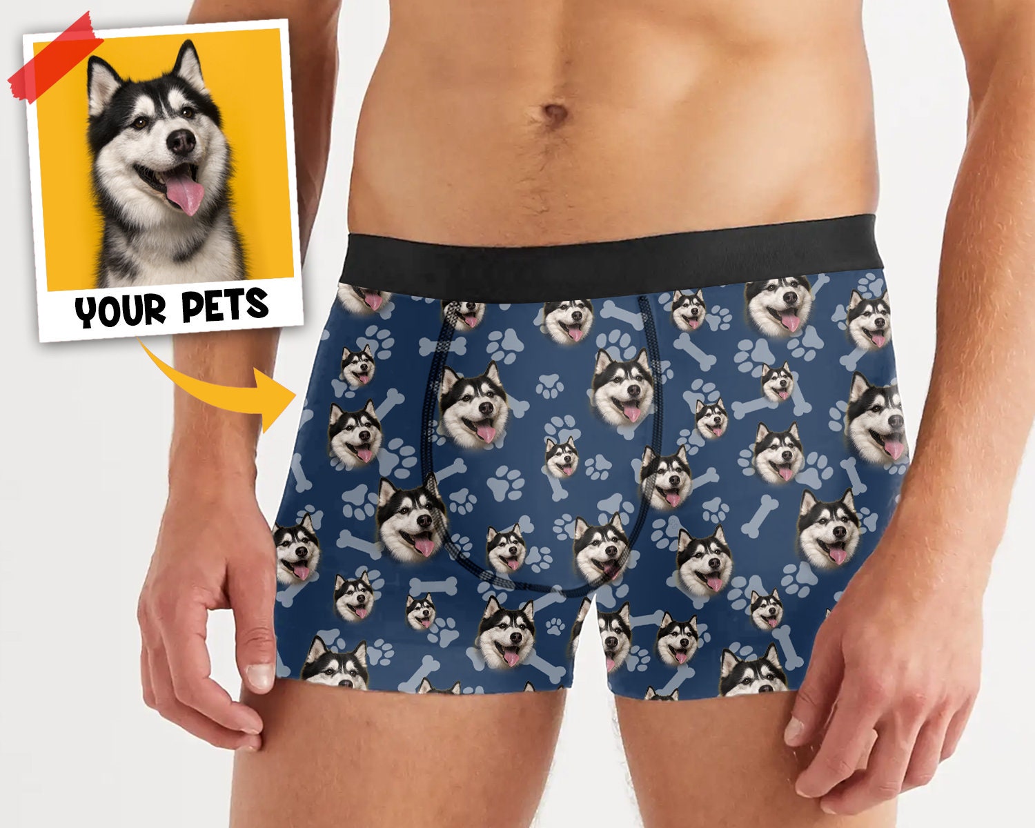 PNGLLD Dog Corgi Pattern Cute Boxer Briefs Underwear for Men Boys Shorts  Leg Comfort