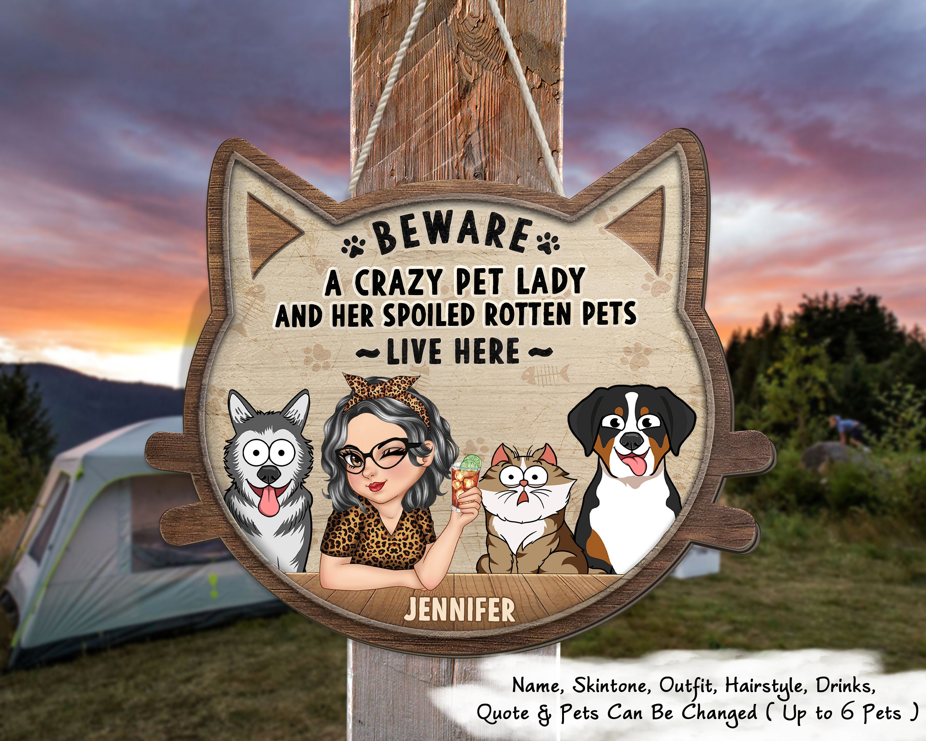 Crazy dog lady gifts sale