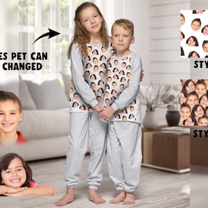 Benutzerdefinierter Schlafanzug, Geschenk für Kinder, personalisierter Schlafanzug, Personalisiertes Pyjama Set, Geschenk für Kinder, Geschenk für Sohn