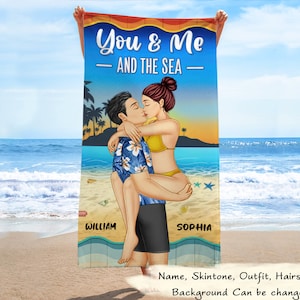 Couples beach towels discount